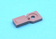 Deutsch mounting clip for DT04-8P body only. 5mm hole.
