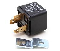 24 volt, 20A relay. With resistor. N/O contacts. Form B.