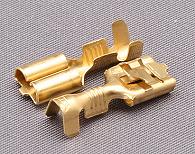 Brass 6.3mm female terminal for 0.75-2.5mm cable with latch