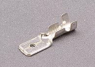 Plated 6.3 x 0.8mm male blade terminal for 0.5-2mm wire