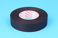 Polyester cloth tape, 19mm x 25mtrs black. 0.17mm thick.