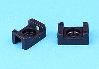 Cable Tie Cradle small 4.8mm. Fixing hole 3.8mm. 10 pack.