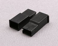 Single black cover for anti-slip blade terminals. 10 pack.