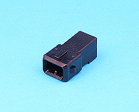J.T. Male connector. Black. 2 way.