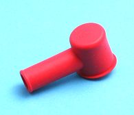 Terminal cover red. 15mm x 7.5mm
