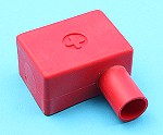 Medium battery terminal cover. Red. Right entry