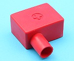 Medium battery terminal cover. Red. Left entry