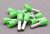 Cord end terminal for 6.0mm2  cable. Green. 25 pack