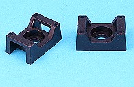 Cable Tie Cradle large 7.8mm. Fixing hole 5.0mm. 10 pack.