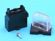 1 way Standard blade fuse holder with cover & mounting