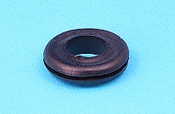 PVC Wiring grommet. Panel hole 16.00mm. Cable hole 12.00mm. 10 pack